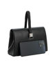 Immagine di DIVAS - Pochette nera con patta e manico di strass