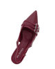 Immagine di MY JEWELS - Décolleté slingback bordeaux in vernice con tre cinturini sulla punta, tacco 6CM