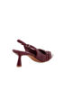 Immagine di MY JEWELS - Décolleté slingback bordeaux in vernice con tre cinturini sulla punta, tacco 6CM