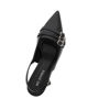 Immagine di MY JEWELS - Décolleté slingback nera in vernice con tre cinturini sulla punta, tacco 6CM