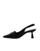 Immagine di MY JEWELS - Décolleté slingback nera con tre cinturini sulla punta, tacco 6CM