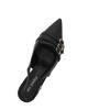Immagine di MY JEWELS - Décolleté slingback nera con tre cinturini sulla punta, tacco 6CM