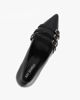 Immagine di MY JEWELS - Décolleté nera in vernice con tre cinturini sulla punta, tacco 7,5CM