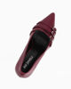 Immagine di MY JEWELS - Décolleté bordeaux in vernice con tre cinturini sulla punta, tacco 7,5CM