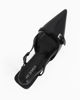 Immagine di MY JEWELS - Décolleté slingback nera in vernice con cinturino sulla punta, tacco 5,5CM