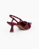 Immagine di MY JEWELS - Décolleté slingback bordeaux in vernice con cinturino sulla punta, tacco 5,5CM