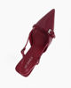 Immagine di MY JEWELS - Décolleté slingback bordeaux in vernice con cinturino sulla punta, tacco 5,5CM