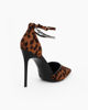 Immagine di MISS GLOBO - Décolleté leopardata scamosciata con cavigliera e sottopiede in VERA PELLE, tacco 10,5CM