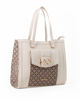 Immagine di LAURA BIAGIOTTI - Borsa shopper panna SUSSIE con tasca frontale