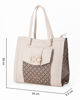Immagine di LAURA BIAGIOTTI - Borsa shopper panna SUSSIE con tasca frontale
