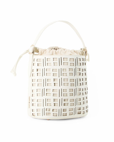 Immagine di LAURA BIAGIOTTI - Borsa secchiello panna SADY
