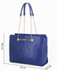 Immagine di LANCETTI - Borsa shopper blu  NIVELER