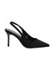 Immagine di MISS GLOBO - Décolleté slingback nera in lycra con sottopiede in memory foam, tacco 8CM
