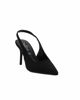 Immagine di MISS GLOBO - Décolleté slingback nera in lycra con sottopiede in memory foam, tacco 8CM