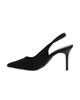 Immagine di MISS GLOBO - Décolleté slingback nera in lycra con sottopiede in memory foam, tacco 8CM