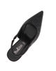 Immagine di MISS GLOBO - Décolleté slingback nera rivestita di strass con sottopiede in memory foam, tacco 8,5CM