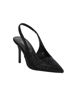 Immagine di MISS GLOBO - Décolleté slingback nera rivestita di strass con sottopiede in memory foam, tacco 8,5CM