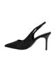 Immagine di MISS GLOBO - Décolleté slingback nera rivestita di strass con sottopiede in memory foam, tacco 8,5CM