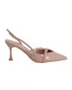 Immagine di MISS GLOBO - Décolleté slingback nude in vernice con sottopiede in memory foam e cinturini incrociati, tacco 7,5CM
