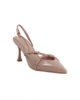 Immagine di MISS GLOBO - Décolleté slingback nude in vernice con sottopiede in memory foam e cinturini incrociati, tacco 7,5CM