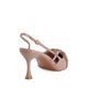 Immagine di MISS GLOBO - Décolleté slingback nude in vernice con sottopiede in memory foam e cinturini incrociati, tacco 7,5CM