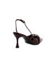 Immagine di MISS GLOBO - Décolleté slingback bordeaux in vernice con sottopiede in memory foam e cinturini incrociati, tacco 7,5CM