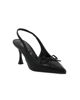 Immagine di MISS GLOBO - Décolleté slingback nera con sottopiede in memory foam e fiocco, tacco 7,5CM