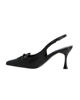 Immagine di MISS GLOBO - Décolleté slingback nera con sottopiede in memory foam e fiocco, tacco 7,5CM