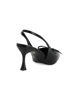 Immagine di MISS GLOBO - Décolleté slingback nera con sottopiede in memory foam e fiocco, tacco 7,5CM
