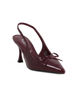 Immagine di MISS GLOBO - Décolleté slingback bordeaux in vernice con sottopiede in memory foam e fiocco, tacco 7,5CM