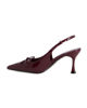 Immagine di MISS GLOBO - Décolleté slingback bordeaux in vernice con sottopiede in memory foam e fiocco, tacco 7,5CM