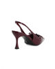 Immagine di MISS GLOBO - Décolleté slingback bordeaux in vernice con sottopiede in memory foam e fiocco, tacco 7,5CM