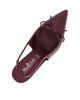 Immagine di MISS GLOBO - Décolleté slingback bordeaux in vernice con sottopiede in memory foam e fiocco, tacco 7,5CM