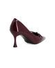 Immagine di MISS GLOBO - Décolleté bordeaux in vernice con sottopiede in memory foam e fiocco, tacco 7,5CM