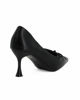 Immagine di MISS GLOBO - Décolleté nera con sottopiede in memory foam e fiocco, tacco 7,5CM