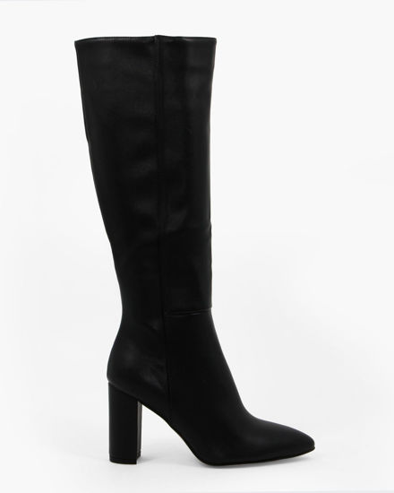 Immagine di MISS GLOBO - Stivale nero con zip laterale, tacco 8CM
