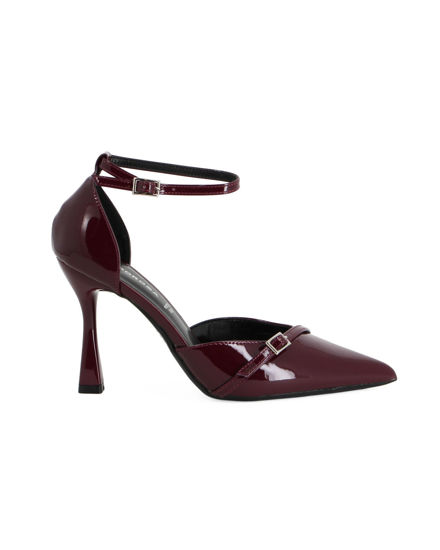 Immagine di GLOBO ROSA - Décolleté bordeaux in vernice con sottopiede in memory foam, tacco 9,5CM
