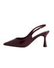Immagine di MISS GLOBO - Décolleté slingback bordeaux in vernice con sottopiede in memory foam, tacco 7,5CM