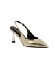 Immagine di MISS GLOBO - Décolleté slingback oro con sottopiede in memory foam, tacco 7,5CM