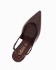 Immagine di MISS GLOBO - Décolleté slingback marrone con sottopiede in memory foam, tacco 7,5CM
