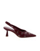 Immagine di MY JEWELS - Décolleté slingback bordeaux, tacco 6CM