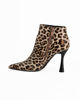 Immagine di GLOBO ROSA - Tronchetto leopardato a punta con zip laterale, tacco 9,5CM