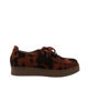 Immagine di MY JEWELS - Mocassino marrone scamosciato fantasia mucca con lacci