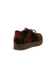 Immagine di MY JEWELS - Mocassino marrone scamosciato fantasia mucca con lacci