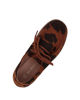 Immagine di MY JEWELS - Mocassino marrone scamosciato fantasia mucca con lacci