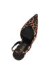 Immagine di MISS GLOBO - Décolleté slingback leopardata in raso con sottopiede in memory foam, tacco 9,5CM
