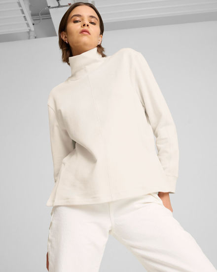 Immagine di PUMA - FELPA PANNA GIROCOLLO ALTO DA DONNA HER - 681629-05