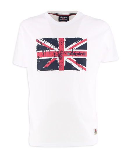 Immagine di ADMIRAL - TSHIRT BIANCA CON LOGO BANDIERA DA UOMO - AD3151_004