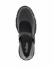 Immagine di MISS GLOBO - Scarpa nera con suola track e cinturino con fibbia frontale, tacco 5,5CM