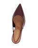 Immagine di LADY GLOBO - Décolleté slingback bordeaux in vernice a pianta larga con sottopiede in VERA PELLE, tacco 8CM